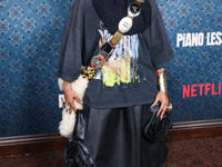 Erykah Badu arrives at the Los Angeles Premiere Of Netflix's 'The Piano Lesson' held at The Egyptian Theatre Hollywood on November 19, 2024...