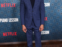 Ray Fisher arrives at the Los Angeles Premiere Of Netflix's 'The Piano Lesson' held at The Egyptian Theatre Hollywood on November 19, 2024 i...