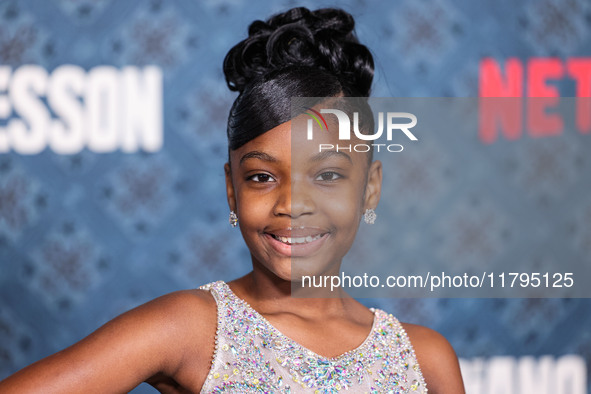 Skylar Aleece Smith arrives at the Los Angeles Premiere Of Netflix's 'The Piano Lesson' held at The Egyptian Theatre Hollywood on November 1...