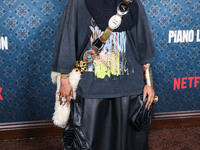 Erykah Badu arrives at the Los Angeles Premiere Of Netflix's 'The Piano Lesson' held at The Egyptian Theatre Hollywood on November 19, 2024...