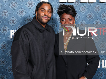 Malcolm Washington and LaTanya Richardson Jackson arrive at the Los Angeles Premiere Of Netflix's 'The Piano Lesson' held at The Egyptian Th...