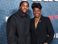 Malcolm Washington and LaTanya Richardson Jackson arrive at the Los Angeles Premiere Of Netflix's 'The Piano Lesson' held at The Egyptian Th...