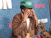 Tyler, The Creator arrives at the Los Angeles Premiere Of Netflix's 'The Piano Lesson' held at The Egyptian Theatre Hollywood on November 19...