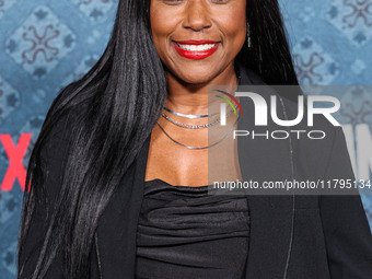 Andrea Mona Bowman arrives at the Los Angeles Premiere Of Netflix's 'The Piano Lesson' held at The Egyptian Theatre Hollywood on November 19...