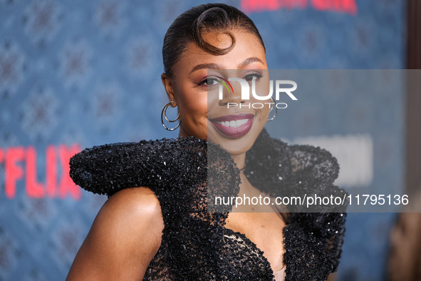 Gail Bean arrives at the Los Angeles Premiere Of Netflix's 'The Piano Lesson' held at The Egyptian Theatre Hollywood on November 19, 2024 in...