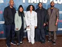 Denzel Washington, Katia Washington, Pauletta Washington, Malcolm Washington and John David Washington arrive at the Los Angeles Premiere Of...