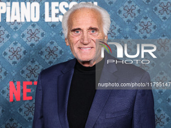 Joe Cortese arrives at the Los Angeles Premiere Of Netflix's 'The Piano Lesson' held at The Egyptian Theatre Hollywood on November 19, 2024...