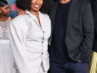 Pauletta Washington and husband Denzel Washington arrive at the Los Angeles Premiere Of Netflix's 'The Piano Lesson' held at The Egyptian Th...