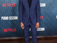 Ray Fisher arrives at the Los Angeles Premiere Of Netflix's 'The Piano Lesson' held at The Egyptian Theatre Hollywood on November 19, 2024 i...