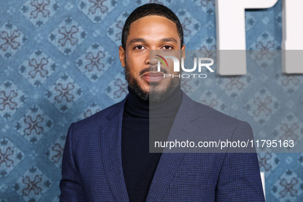 Ray Fisher arrives at the Los Angeles Premiere Of Netflix's 'The Piano Lesson' held at The Egyptian Theatre Hollywood on November 19, 2024 i...