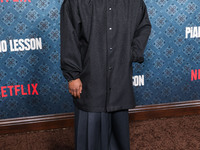 Malcolm Washington arrives at the Los Angeles Premiere Of Netflix's 'The Piano Lesson' held at The Egyptian Theatre Hollywood on November 19...