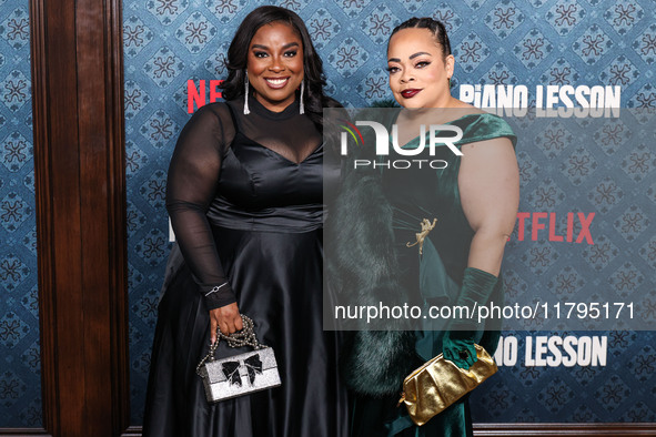 Para Malden and Jenny Garner arrive at the Los Angeles Premiere Of Netflix's 'The Piano Lesson' held at The Egyptian Theatre Hollywood on No...