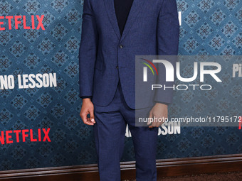 Ray Fisher arrives at the Los Angeles Premiere Of Netflix's 'The Piano Lesson' held at The Egyptian Theatre Hollywood on November 19, 2024 i...