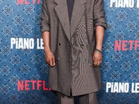 John David Washington arrives at the Los Angeles Premiere Of Netflix's 'The Piano Lesson' held at The Egyptian Theatre Hollywood on November...