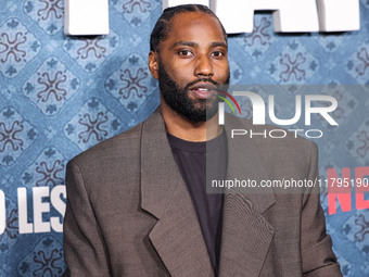 John David Washington arrives at the Los Angeles Premiere Of Netflix's 'The Piano Lesson' held at The Egyptian Theatre Hollywood on November...