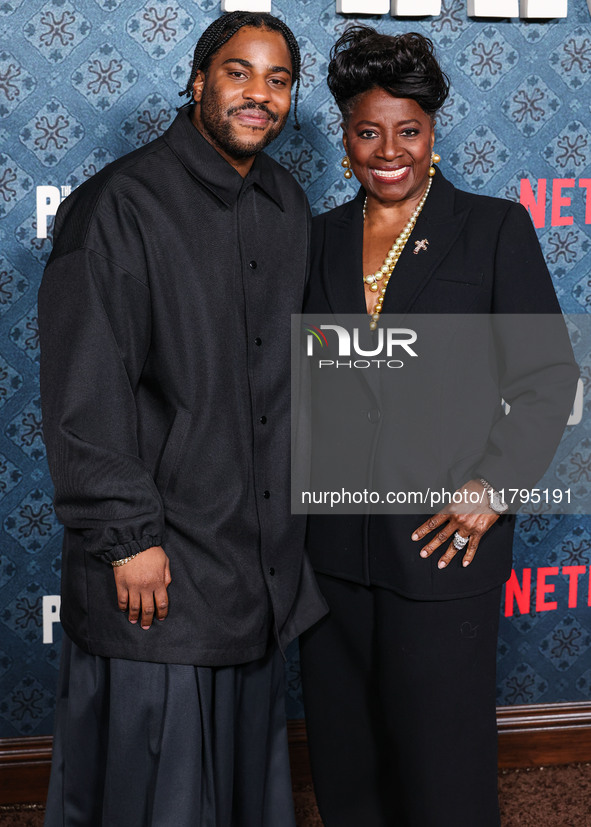 Malcolm Washington and LaTanya Richardson Jackson arrive at the Los Angeles Premiere Of Netflix's 'The Piano Lesson' held at The Egyptian Th...