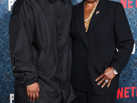 Malcolm Washington and LaTanya Richardson Jackson arrive at the Los Angeles Premiere Of Netflix's 'The Piano Lesson' held at The Egyptian Th...