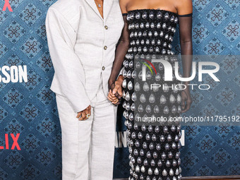 Pauletta Washington and Danielle Deadwyler arrive at the Los Angeles Premiere Of Netflix's 'The Piano Lesson' held at The Egyptian Theatre H...