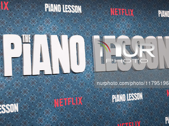 A general view of atmosphere at the Los Angeles Premiere Of Netflix's 'The Piano Lesson' held at The Egyptian Theatre Hollywood on November...