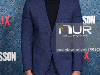 Ray Fisher arrives at the Los Angeles Premiere Of Netflix's 'The Piano Lesson' held at The Egyptian Theatre Hollywood on November 19, 2024 i...