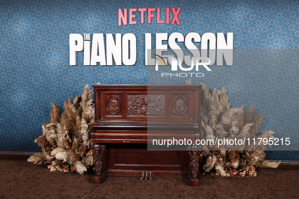 A general view of atmosphere at the Los Angeles Premiere Of Netflix's 'The Piano Lesson' held at The Egyptian Theatre Hollywood on November...