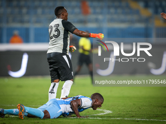 Goitseone Phoko and Godiraone Modingwane of the Botswana team celebrate after qualifying for the Africa Cup of Nations in Morocco on June 25...