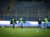 The Botswana team celebrates after qualifying for the Africa Cup of Nations Morocco 25 following a draw in the Africa Cup of Nations Qualifi...