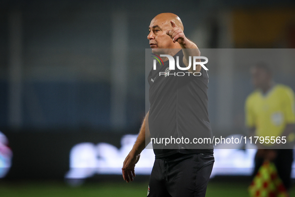 Hossam Hassan is the head coach of the Egypt team during the Africa Cup of Nations Qualifiers match between Egypt and Botswana at 30 June Ai...