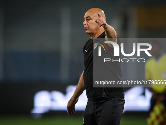 Hossam Hassan is the head coach of the Egypt team during the Africa Cup of Nations Qualifiers match between Egypt and Botswana at 30 June Ai...