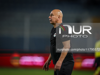 Hossam Hassan is the head coach of the Egypt team during the Africa Cup of Nations Qualifiers match between Egypt and Botswana at 30 June Ai...