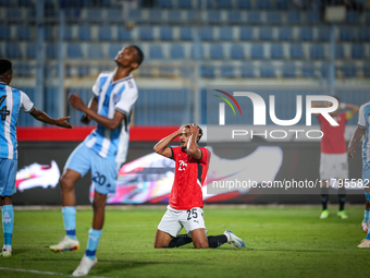 Osama Faisal of the Egypt team plays during the Africa Cup of Nations Qualifiers match between Egypt and Botswana at 30 June Air Defence Sta...