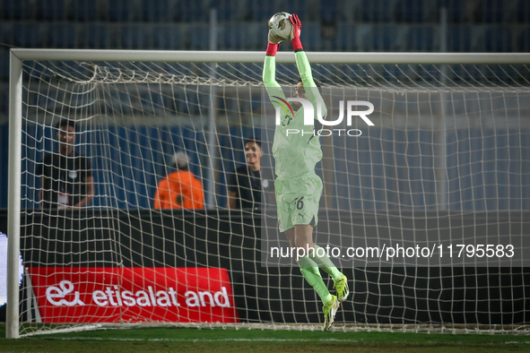 Mostafa Shobeir of the Egypt team plays during the Africa Cup of Nations Qualifiers match between Egypt and Botswana at 30 June Air Defence...