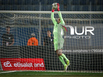 Mostafa Shobeir of the Egypt team plays during the Africa Cup of Nations Qualifiers match between Egypt and Botswana at 30 June Air Defence...