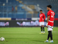 Omar Marmoush of the Egypt team participates in the Africa Cup of Nations Qualifiers match between Egypt and Botswana at the 30 June Air Def...