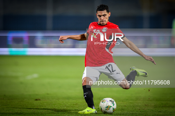 Mohamed Hamdi of the Egypt team plays during the Africa Cup of Nations Qualifiers match between Egypt and Botswana at 30 June Air Defence St...