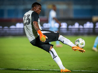 Goitseone Phoko of the Botswana team plays during the Africa Cup of Nations Qualifiers match between Egypt and Botswana at 30 June Air Defen...