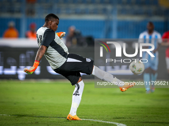 Goitseone Phoko of the Botswana team plays during the Africa Cup of Nations Qualifiers match between Egypt and Botswana at 30 June Air Defen...