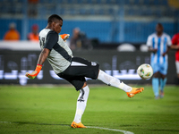 Goitseone Phoko of the Botswana team plays during the Africa Cup of Nations Qualifiers match between Egypt and Botswana at 30 June Air Defen...