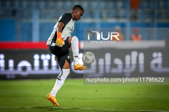 Goitseone Phoko of the Botswana team plays during the Africa Cup of Nations Qualifiers match between Egypt and Botswana at 30 June Air Defen...