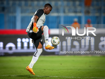 Goitseone Phoko of the Botswana team plays during the Africa Cup of Nations Qualifiers match between Egypt and Botswana at 30 June Air Defen...