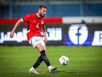 Omar Kamal of the Egypt team plays during the Africa Cup of Nations Qualifiers match between Egypt and Botswana at 30 June Air Defence Stadi...