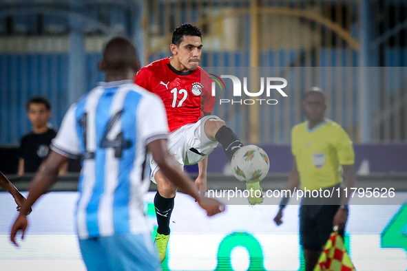 Mohamed Hamdi of the Egypt team plays during the Africa Cup of Nations Qualifiers match between Egypt and Botswana at 30 June Air Defence St...