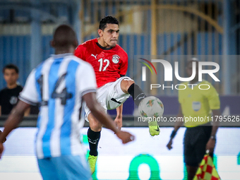 Mohamed Hamdi of the Egypt team plays during the Africa Cup of Nations Qualifiers match between Egypt and Botswana at 30 June Air Defence St...