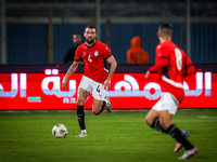 Omar Kamal of the Egypt team plays during the Africa Cup of Nations Qualifiers match between Egypt and Botswana at 30 June Air Defence Stadi...