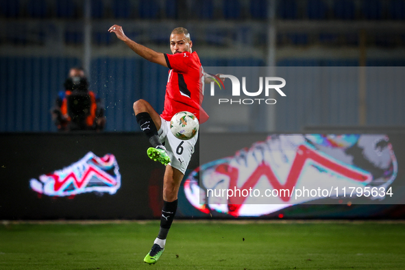 Ahmed Beckham of the Egypt team plays during the Africa Cup of Nations Qualifiers match between Egypt and Botswana at 30 June Air Defence St...