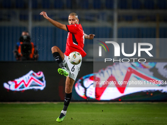 Ahmed Beckham of the Egypt team plays during the Africa Cup of Nations Qualifiers match between Egypt and Botswana at 30 June Air Defence St...