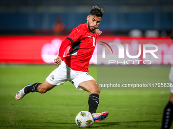 Nasser Maher of the Egypt team plays during the Africa Cup of Nations Qualifiers match between Egypt and Botswana at 30 June Air Defence Sta...