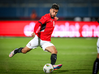 Nasser Maher of the Egypt team plays during the Africa Cup of Nations Qualifiers match between Egypt and Botswana at 30 June Air Defence Sta...