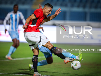 Mostafa Mohamed of the Egypt team plays during the Africa Cup of Nations Qualifiers match between Egypt and Botswana at 30 June Air Defence...