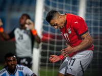 Mostafa Mohamed of the Egypt team plays during the Africa Cup of Nations Qualifiers match between Egypt and Botswana at 30 June Air Defence...